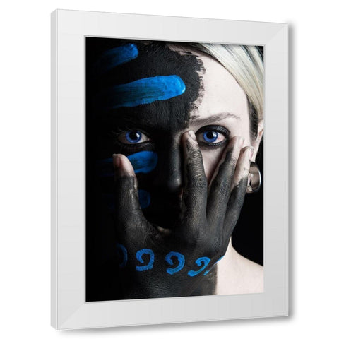 4 Elements - Water White Modern Wood Framed Art Print by Paza May, Tim