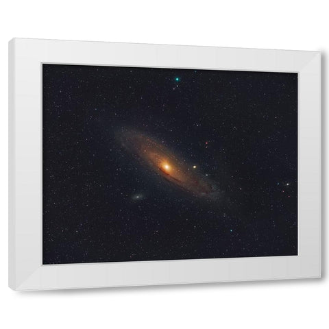 Andromeda Galaxy White Modern Wood Framed Art Print by Auf dem, Andrea