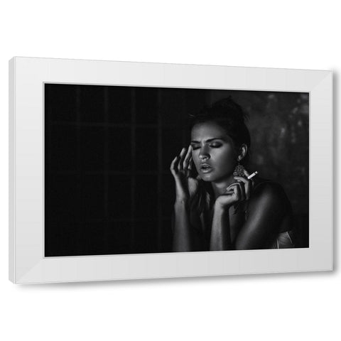 Summer In The City - Simona White Modern Wood Framed Art Print by Krystynek Mqep, Martin