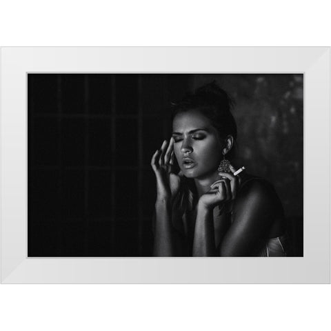 Summer In The City - Simona White Modern Wood Framed Art Print by Krystynek Mqep, Martin