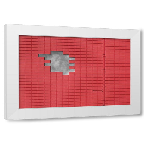 A Break In The Wall White Modern Wood Framed Art Print by Luycx, Theo