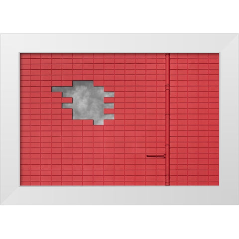 A Break In The Wall White Modern Wood Framed Art Print by Luycx, Theo