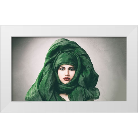 Desert White Modern Wood Framed Art Print by Gil Raga, Joan