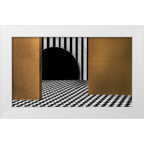 Trap Of Temptation White Modern Wood Framed Art Print by Claes, Gilbert