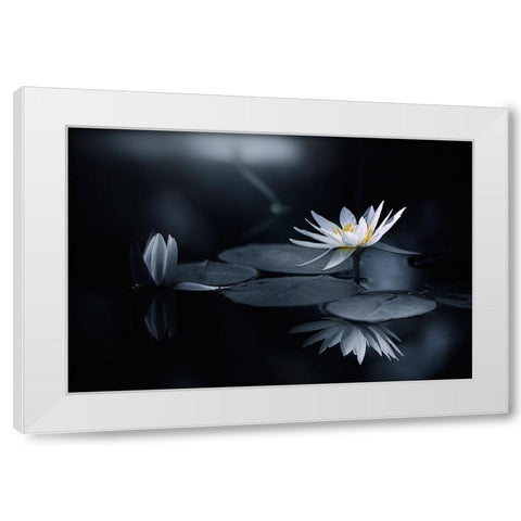 Reflection White Modern Wood Framed Art Print by Suzuki, Takashi