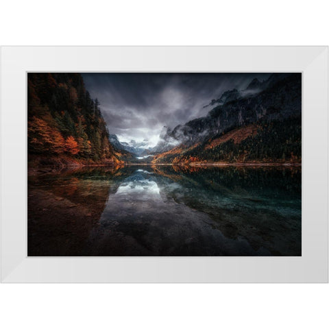 Piel De Agua. White Modern Wood Framed Art Print by Pablo De, Juan