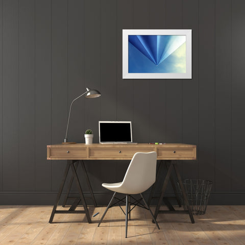 Punto White Modern Wood Framed Art Print by Huybrighs, Marc