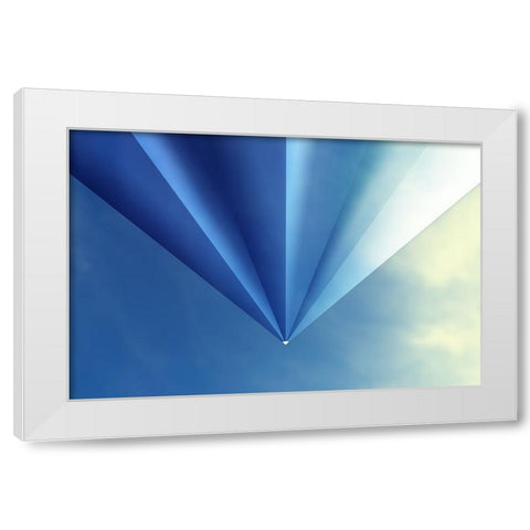 Punto White Modern Wood Framed Art Print by Huybrighs, Marc