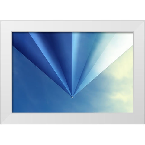 Punto White Modern Wood Framed Art Print by Huybrighs, Marc