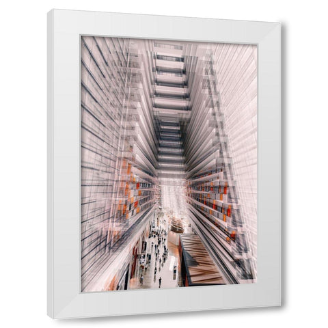 Marina Bay Sand White Modern Wood Framed Art Print by Chiriaco, Carmine