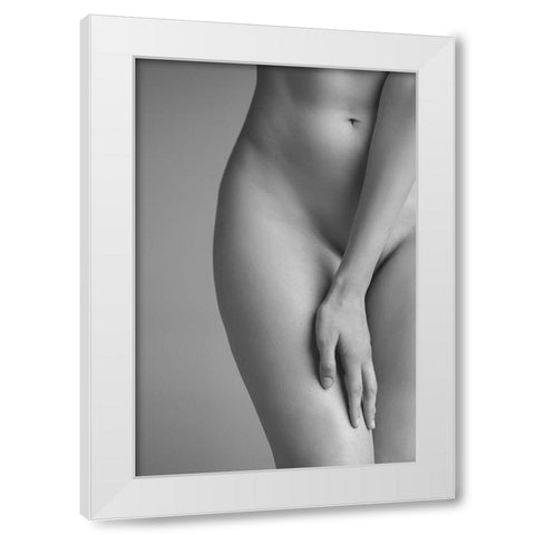 Delicacy White Modern Wood Framed Art Print by Valevicius, Aurimas