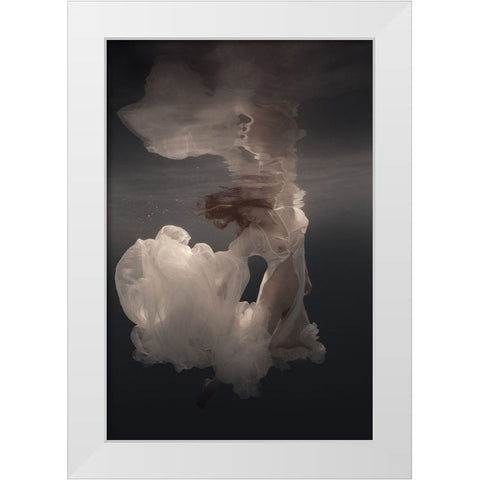 Radiance White Modern Wood Framed Art Print by Laudin, Dmitry