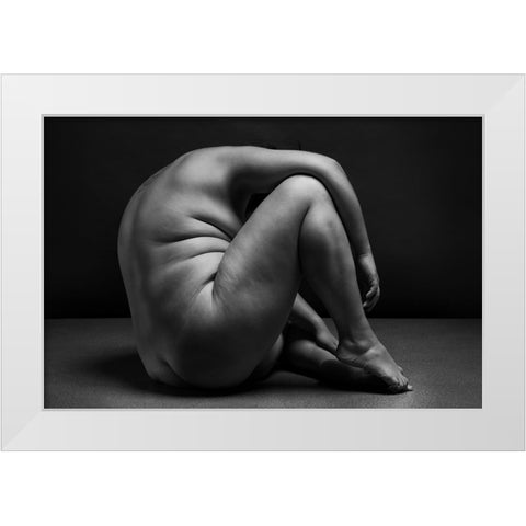 Bodyscape White Modern Wood Framed Art Print by Belovodchenko, Anton