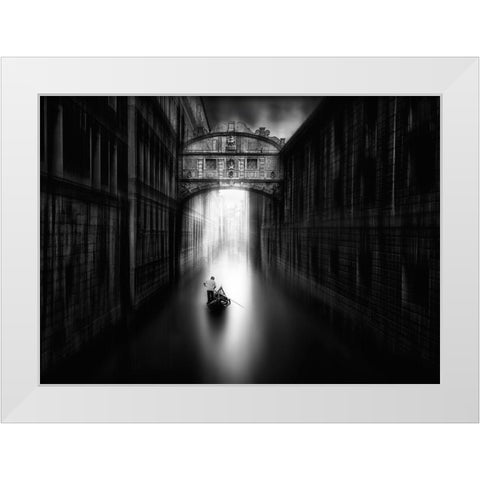 A Passage From Venezia White Modern Wood Framed Art Print by Osuna, Fran
