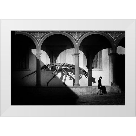 A Quiet Day Of Fear White Modern Wood Framed Art Print by Moretti, Claudio