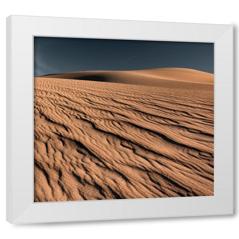 Rivulets Of Sand White Modern Wood Framed Art Print by Darby, Rob
