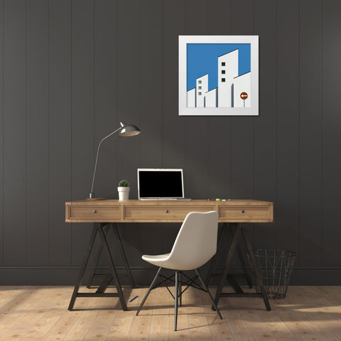 Architecture White Modern Wood Framed Art Print by Schuster, Inge