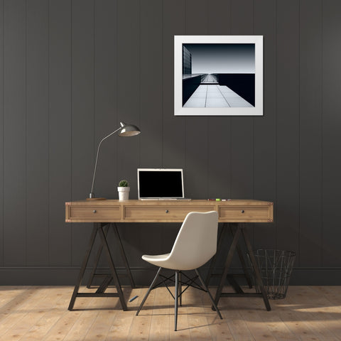 Straight Up White Modern Wood Framed Art Print by Van Son, Greetje