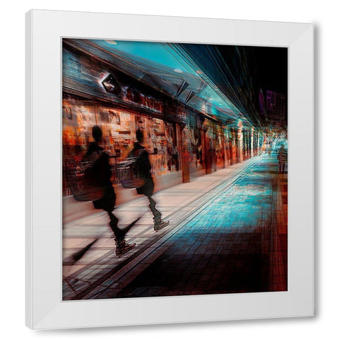 Time Traveller White Modern Wood Framed Art Print by Chiriaco, Carmine