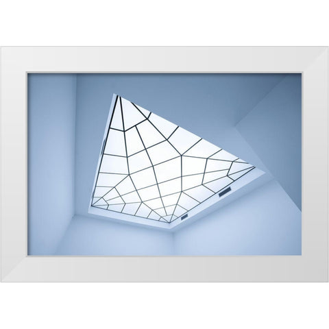 Time For Abstractions White Modern Wood Framed Art Print by Dingemans, Saskia
