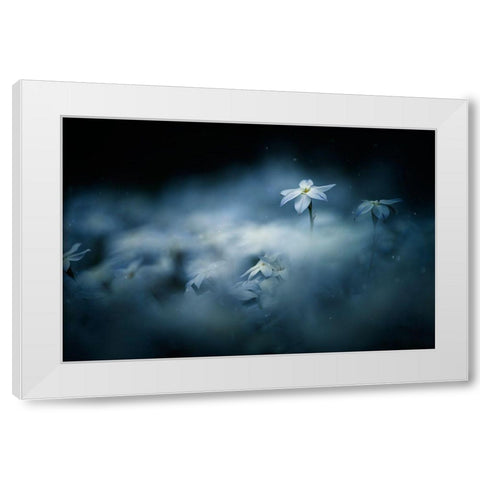 Spring Glow White Modern Wood Framed Art Print by Suzuki, Takashi