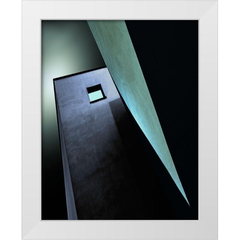 Solitary White Modern Wood Framed Art Print by Claes, Gilbert