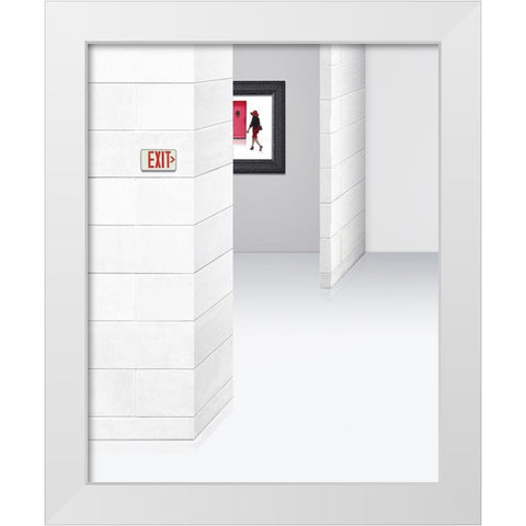 The Way Out White Modern Wood Framed Art Print by Adams, Richard