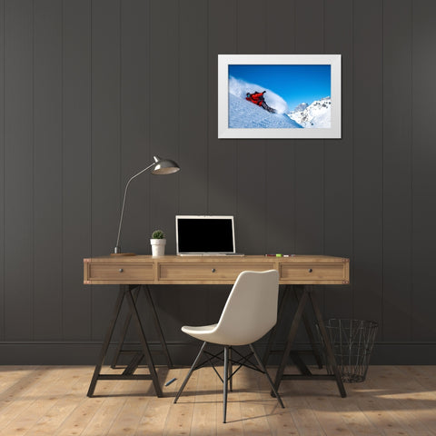 Signature Frontside Turn White Modern Wood Framed Art Print by Verbiest, Eric