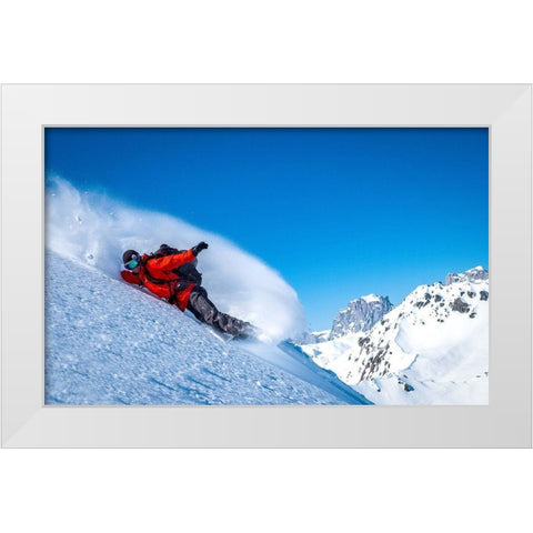 Signature Frontside Turn White Modern Wood Framed Art Print by Verbiest, Eric