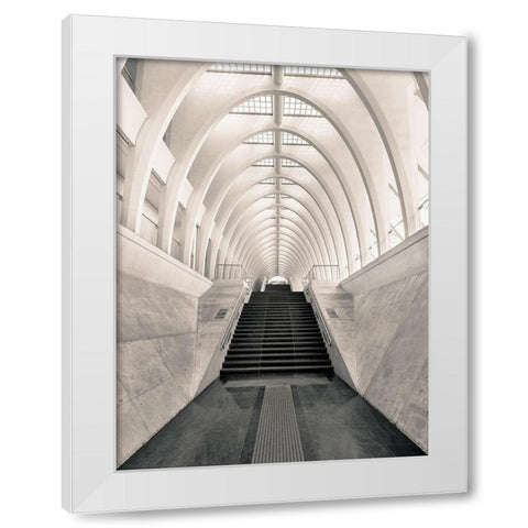 Inside Calatrava White Modern Wood Framed Art Print by Lopez, Oscar