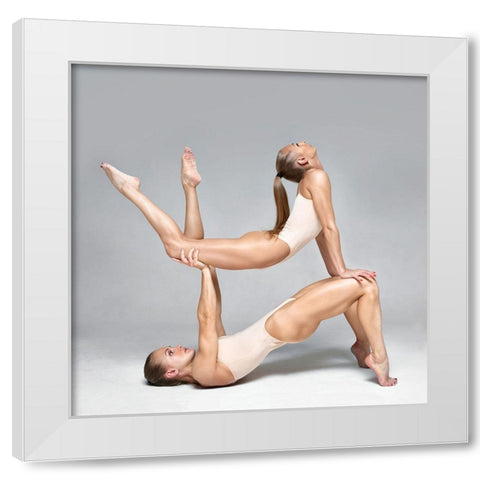 Untitled White Modern Wood Framed Art Print by Shestopalov, Constantin