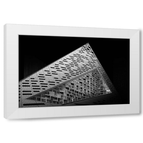 Via 57 West White Modern Wood Framed Art Print by Forlano, Alessio