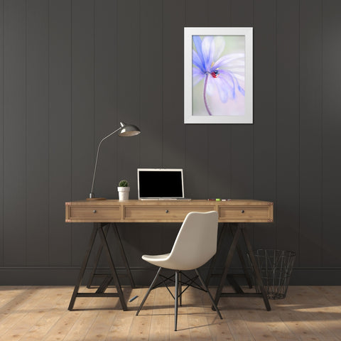 Spring Lady White Modern Wood Framed Art Print by Parker, Jacky