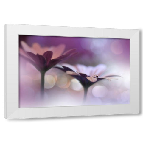 Untitled White Modern Wood Framed Art Print by Nan, Juliana