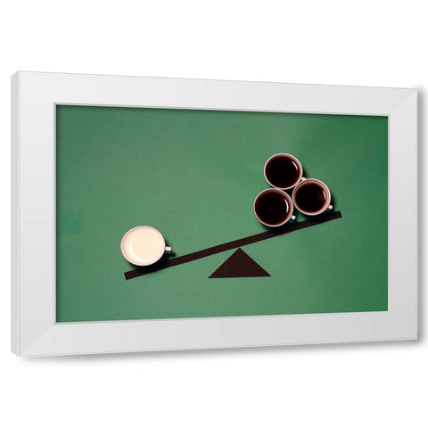 Injustice White Modern Wood Framed Art Print by Lemos, Alfredo