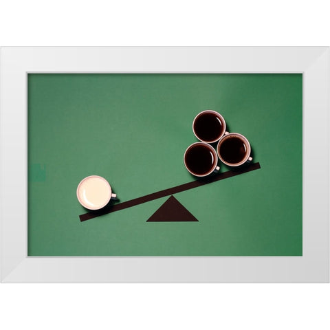 Injustice White Modern Wood Framed Art Print by Lemos, Alfredo