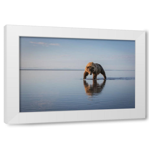 Walking My Walk White Modern Wood Framed Art Print by Doyle, Renee