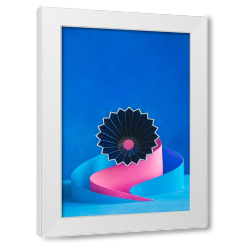 Origami Coffee, Part 2 White Modern Wood Framed Art Print by Belenko, Dina