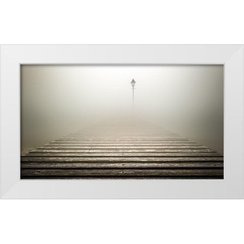 Lonely Places White Modern Wood Framed Art Print by Rebustini, Luca