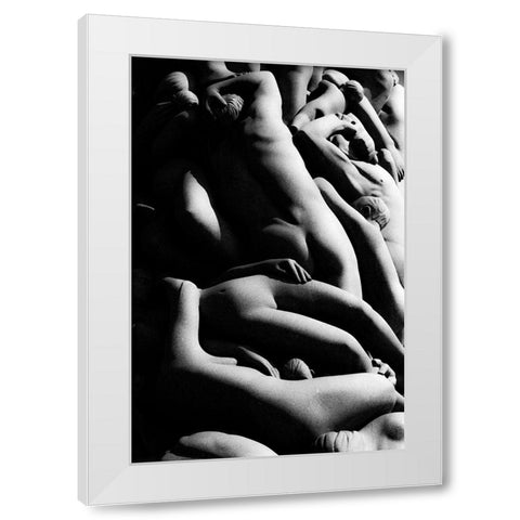 Vigeland White Modern Wood Framed Art Print by Keivan