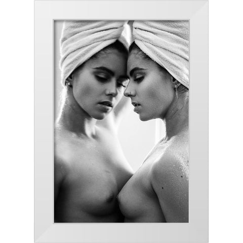 My Home, My Freedom White Modern Wood Framed Art Print by Krystynek MQEP, Martin