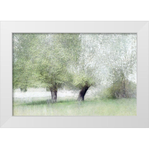 Young Green White Modern Wood Framed Art Print by Talen, Nel