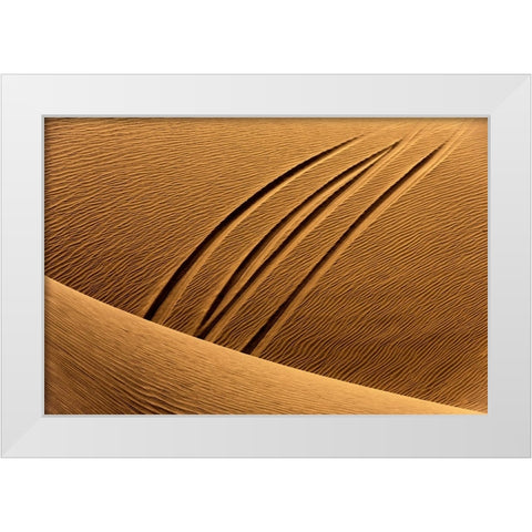 The Epoch Of Man White Modern Wood Framed Art Print by Navvabpour, Morteza