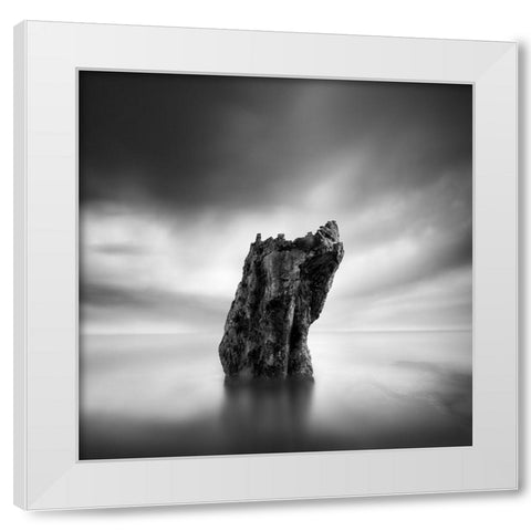 Awakening White Modern Wood Framed Art Print by Digalakis, George