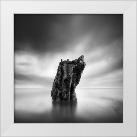 Awakening White Modern Wood Framed Art Print by Digalakis, George
