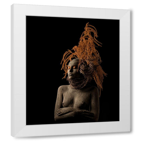 Roots White Modern Wood Framed Art Print by Sanchez, Alfredo