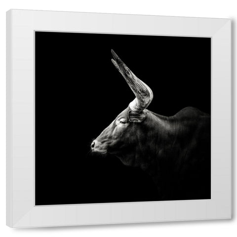 Watusi White Modern Wood Framed Art Print by Meermann, Christian