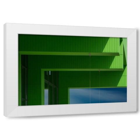 Guides White Modern Wood Framed Art Print by van Son, Greetje