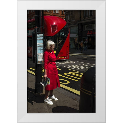 The Wait White Modern Wood Framed Art Print by Grifantini, Lorenzo