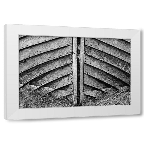 Wooden Hull White Modern Wood Framed Art Print by Ebert, Steffen